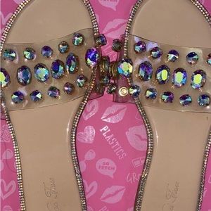 Vigo Fiore rhinestone sandals 8.5/9